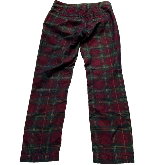 Pants Anthropologie Pilcro the Letterpress Hyphen Green Plaid 30" Waist No 26 - Picture 3 of 7